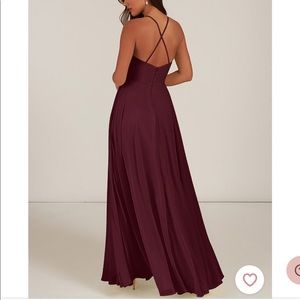 LIKE NEW Azazie Celyn bridesmaid dress in Cabernet - WORN ONCE, NEVER ALTERED